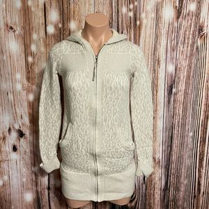 Rebecca Taylor Hooded Zipper Cardigan